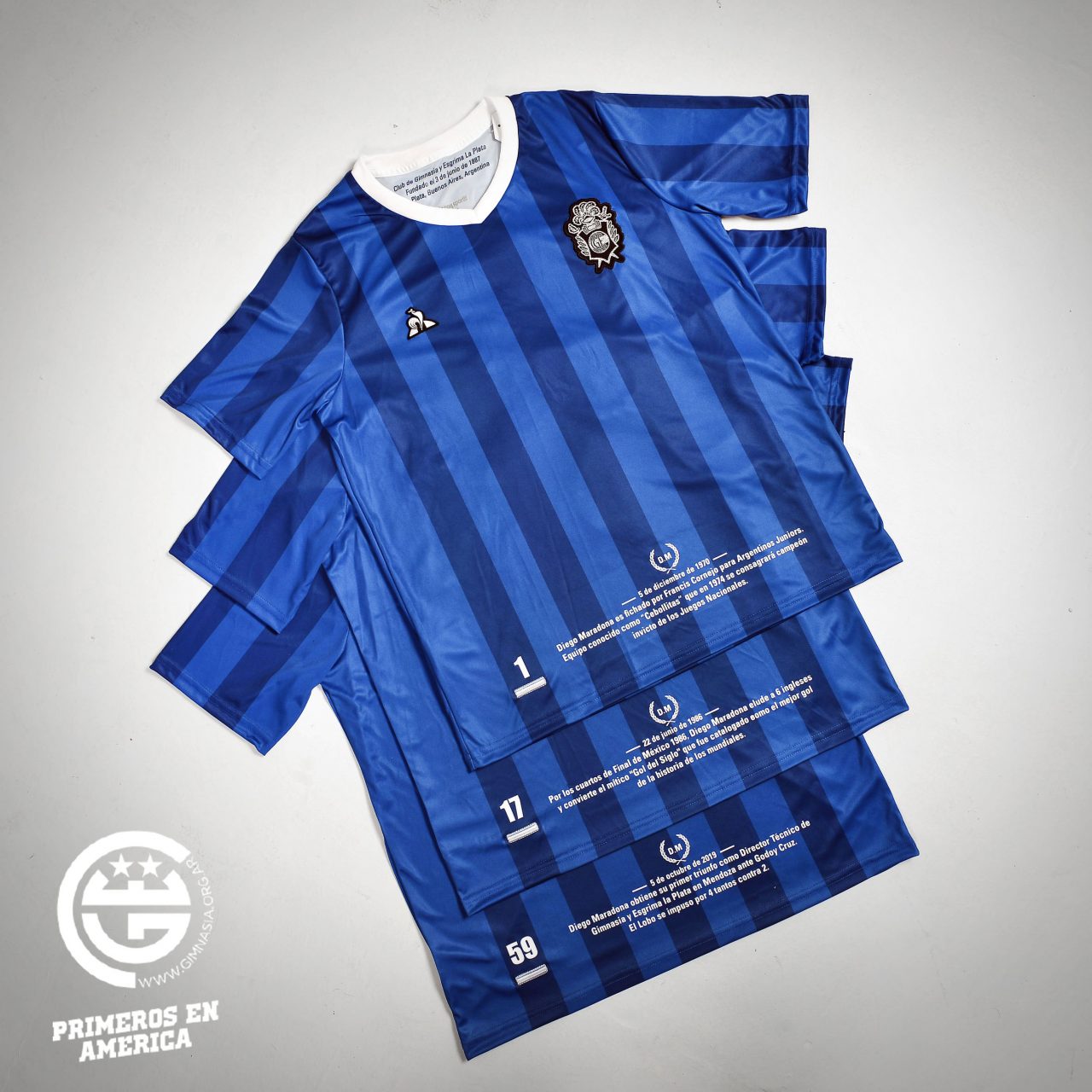 camiseta de gimnasia maradona