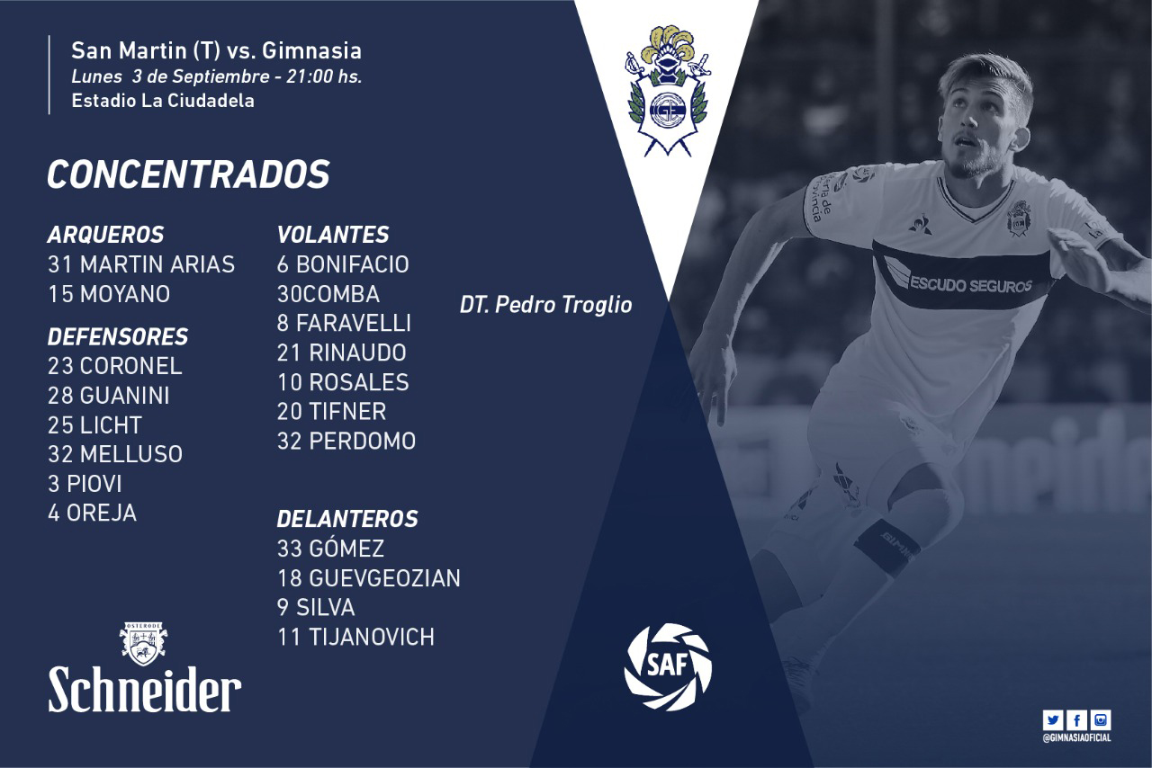 Los que van a Tucumán – Club de Gimnasia y Esgrima La Plata